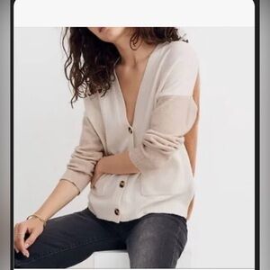 Madewell Kent Cardigan Multi-color sweater